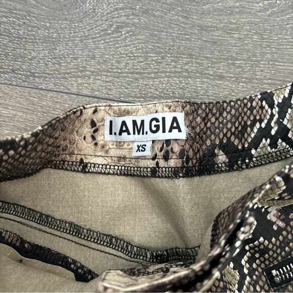 I.AM.GIA Jagger Snake Skin Printed Skirt - Picture 4 of 7
